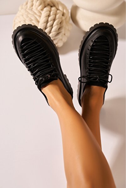 Joana Дамски черни обувки на платформа Trisha, размер 40