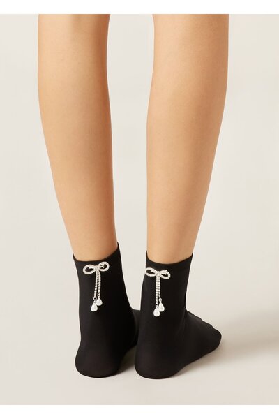 Calzedonia Shiny Stone Brooch Socks