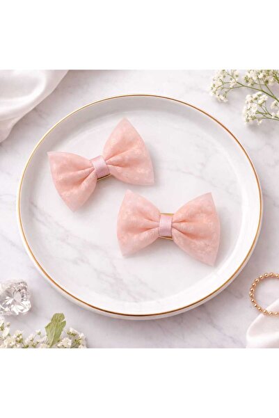 gigigiyim Flower Detailed Mini Ribbon Patterned Clamp Buckle