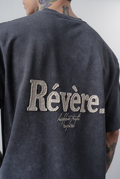 DENİKK Trend Premium Print Embroidery Oversize Unisex Short Sleeve T-Shirt-Pr...