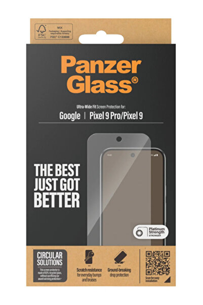 Panzer Glass Protector de ecran PanzerGlass pentru Google Pixel 9/9 Pro, cu u...
