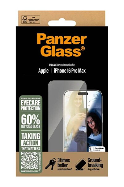 Panzer Glass Protecție ecran PanzerGlass EyeCare pentru iPhone 16 Pro Max, cu...