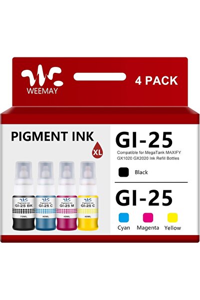 Canon GI-45 PIGMENT *GI45/GX1040/GX2040* 4 RENK MUADİL*RESİM TEMSİLİDİR*