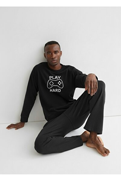 ELİBELLA Men's Cotton Long Sleeve Pajama Set