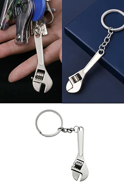 homika dekorasyon Fonksiyonel İngiliz Anahtarı Şeklinde Metal Anahtarlık Hare...