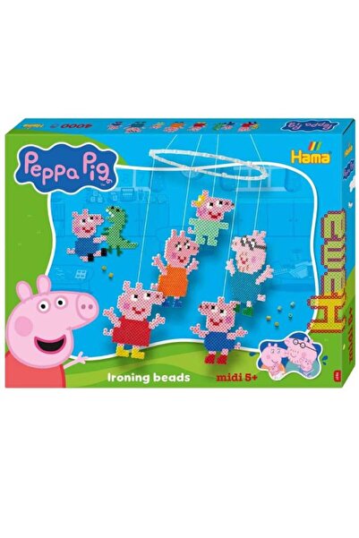 Hama Cutie cadou Midi Peppa Pig Familia și Sora Mică (387917)