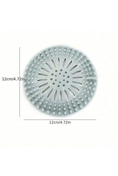choice2 غطاء تصريف سيليكون أزرق لمخرج الصرف الصحي في الحمام، فلتر للشعر والرو...