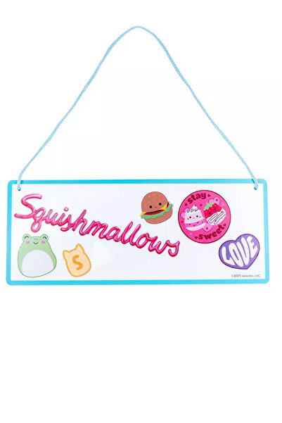 Squishmallows Room Sign with Wall Decals