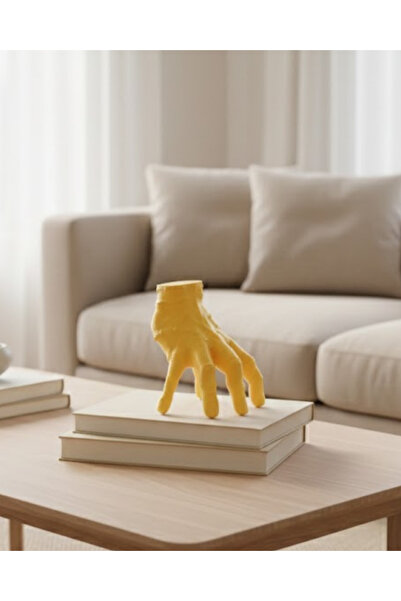 Najmaddin ديكور ثلاثي الأبعاد باللون الأصفر بتصميم يدوي مقاس 17×16 سم، إكسسوا...