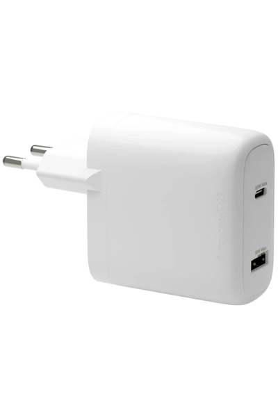 dbramante1928 Încărcător de perete GaN USB-C 65W+18W EU - Alb