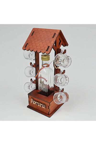 LimArt Glass and 6 cups with minibar - 1x250 ml, 6x20 ml - 32x11.5x11 cm