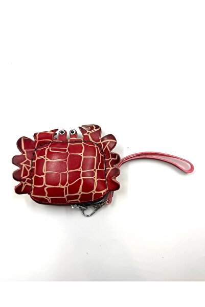 MD Moda Accessories سلسلة مفاتيح جلدية مصنوعة يدويًا على شكل سرطان البحر / مح...