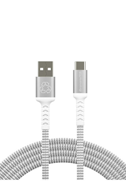 dbramante1928 Cablu de reîncărcare BRD USB-A la USB-C, 2,5 m alb