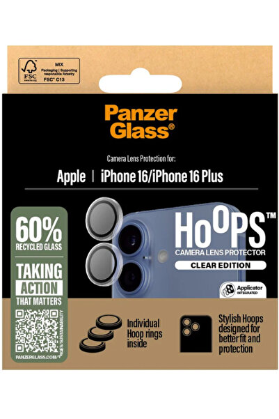 Panzer Glass Protecție de lentilă PanzerGlass Hoops transparentă pentru iPhon...