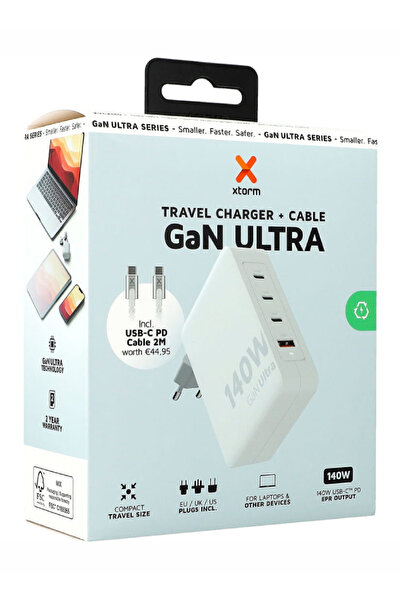 Xtorm Încărcător de călătorie GaN Ultra de 140 W + cablu USB-C PD