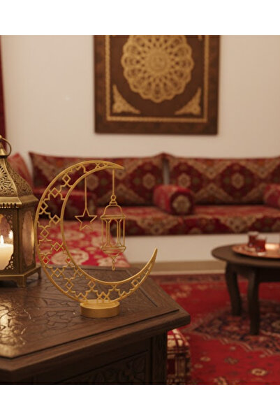 Najmaddin ديكور رمضان ثلاثي الأبعاد بطباعة خاصة على شكل نجمة هلالية