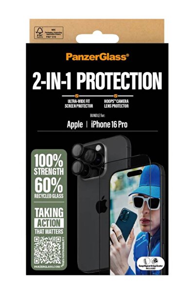 Panzer Glass Pachet PanzerGlass iPhone 16 Pro 2 în 1