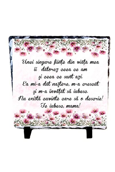 ROPRESSO Slate stone 20x20 with message Mother