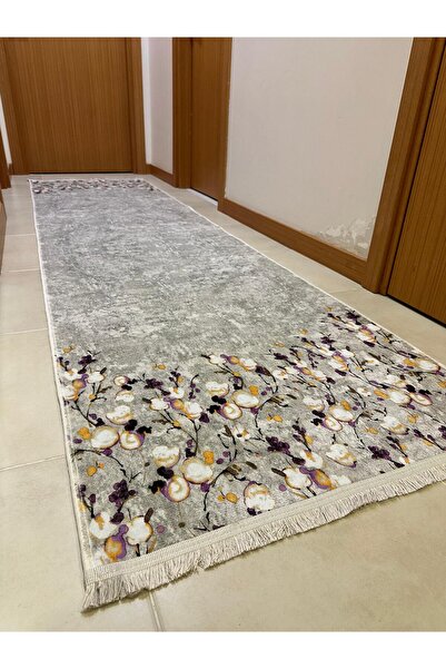 MODKLAS DOKUMA TABAN BAMBU YOLLUK Yumuşak Sıcak Dokulu Kısa Tüylü ve Kaymaz T...