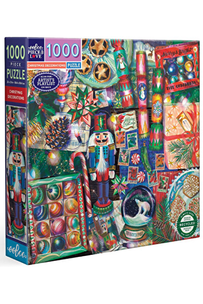 Eeboo Puzzle 1000 pcs Christmas Decoration (EPZTCDR)