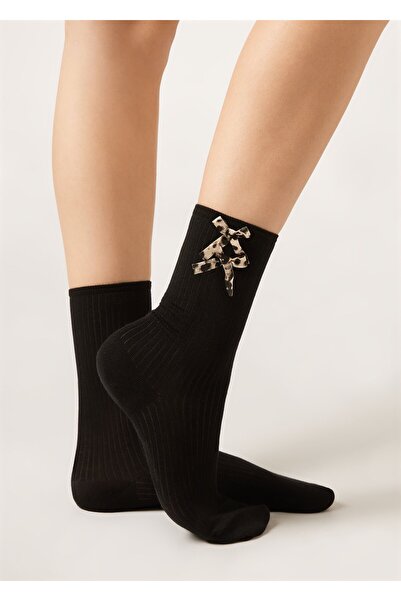Calzedonia Forest Patterned Bow Socks