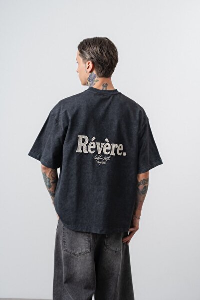 DENİKK Trend Premium Print Embroidery Oversize Unisex Short Sleeve T-Shirt-Pr...