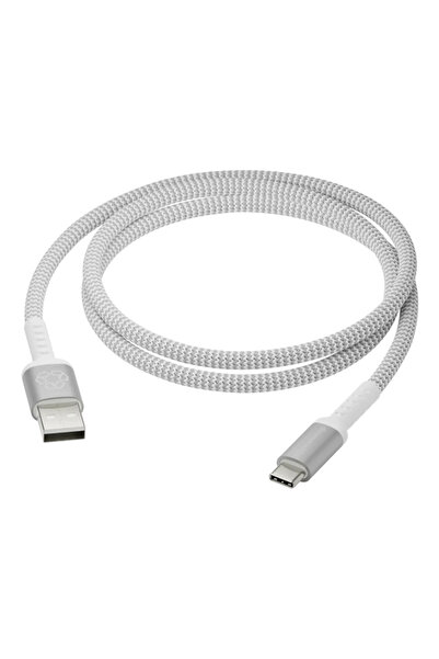 dbramante1928 Cablu împletit Re-Charge Pro USB-A la USB-C, 1,2 m alb