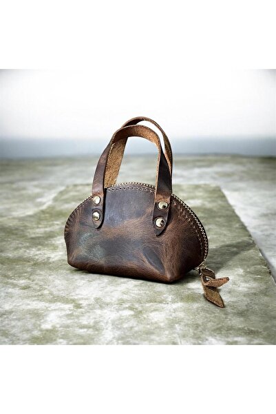 ÖzkanAccessory Aurora Hakiki Deri Mini Çanta Charm – El Yapımı Küçük Çanta & ...