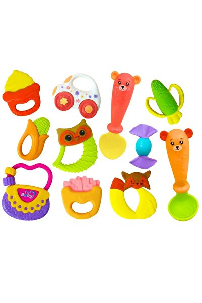 smile toys Set jucarii zornaitoare cu forme inovatoare, texturi diferite, mul...