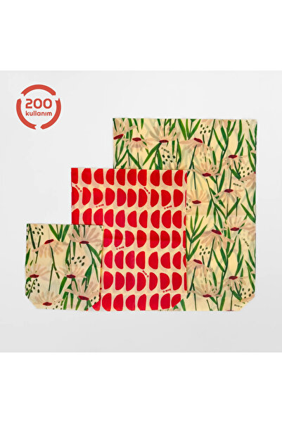 MUMO 3-Piece Waxed Pouch Set - Reusable Waxed Food Storage Pouch