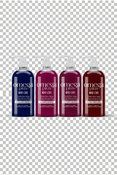 Omega Plus Bad Girl Çok Sevilen Set Amonyaksız Renkli Saç Boyası Mor+Majenta+...