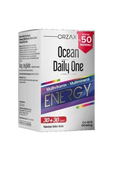Orzax Ocean Daily One Energy 1+1 (30+30) Tablet