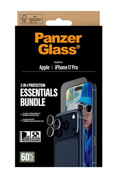 Panzer Glass Pachet PanzerGlass 2 în 1 Classic pentru iPhone 17 Pro Max