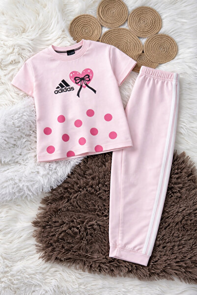 Alvadonna Pink Girl's Bottom and Top Set