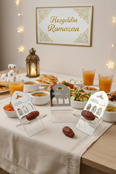 STANDORA 6lı Hurmalık, Hurma Sunum Standı, Ramazan Sunumu, Ramazan Süsü, Gümü...