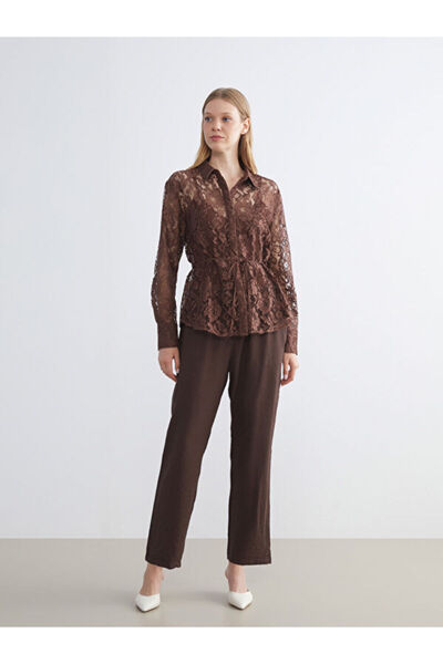 LC Waikiki Esvab • Modern & Distinctive Women's Trousers with Waist Drawstring