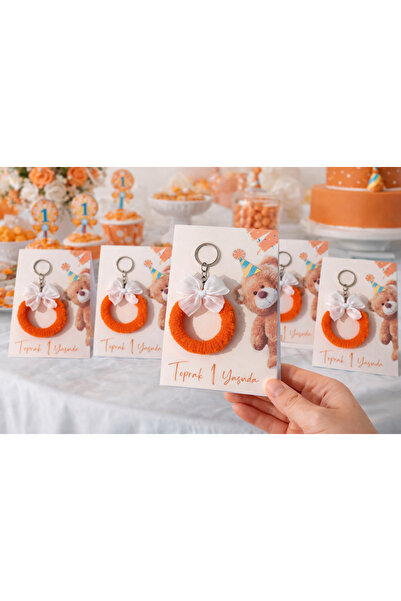 leylooks Teddy Bear Konsept çocuk doğum günü hediyelik (5 Adet Kartlı)