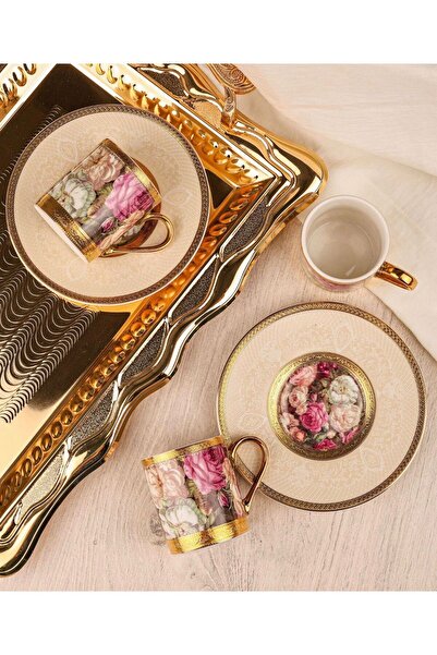 MİEN 6lı porselen kahve fincan