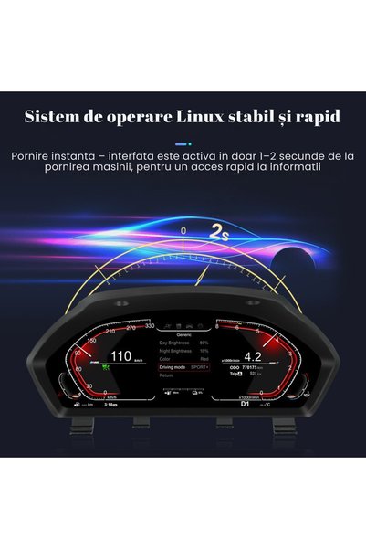 OEM Ecran digital, Full HD, Ecran 12.3, Seria 1/2/3/4/5/6/7/X1/X2/X3/X4/X5/X6, Plug&Play, 4 module