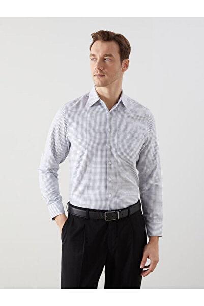 LC Waikiki Regular Fit Long Sleeve Plaid Gabardine Men's Shirt