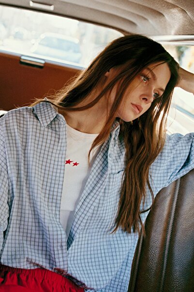 Pull & Bear Kareli cepli gömlek