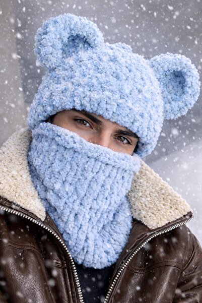 puffypuffy Puffy El Örgüsü Kulaklı Wegh Rumi Maske Wegh Puffy Bere Balaklava