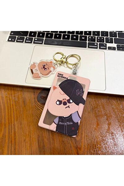 Kpop Dünyasi STRAY KIDS Han ''Han Quokka'' Σκληρό Κάλυμμα Θήκη Καρτών/Μπρελόκ