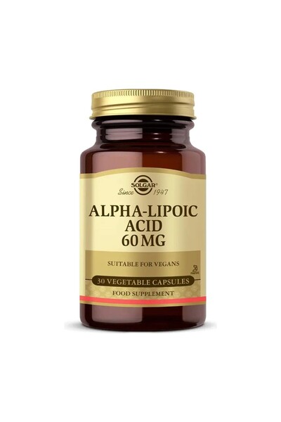 Solgar Alpha Lipoic Acid 60 Mg 30 Tablets