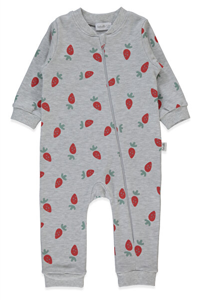 Bebetto بدلة بدون أكمام مع سحابات متشابكة (SWEET JUMPSUIT/26) رمادي ميلانج