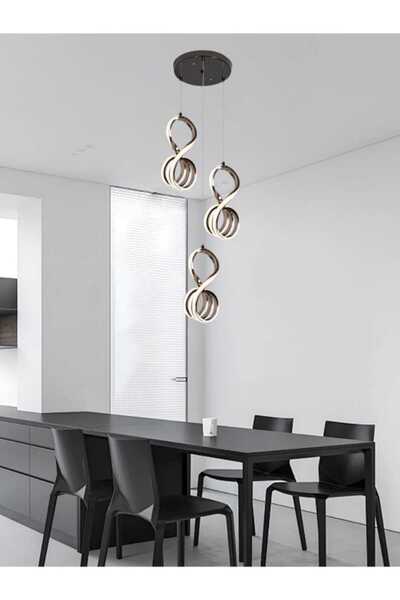 best power Triple LED Chandelier Light 6141-3 with Three Lighting Levels