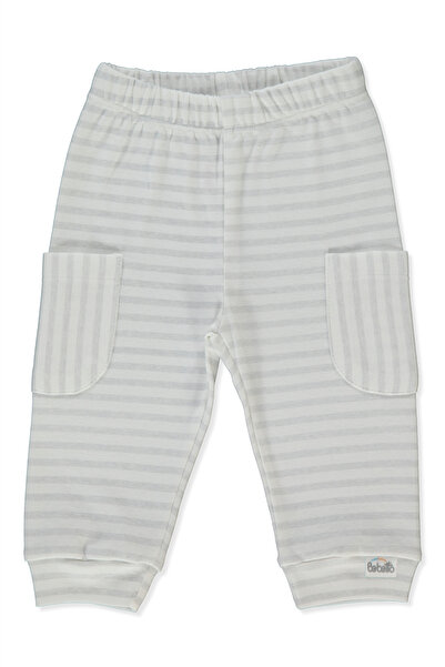 Bebetto بنطلون ريبانا بدون أربطة (HAPPY ANIMAL) رمادي ميلانج