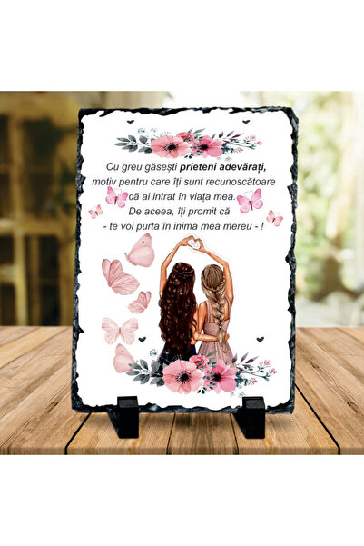 ROPRESSO Piatra ardezie – Mesaj emoționant pentru prietena ta de suflet, 13 x...