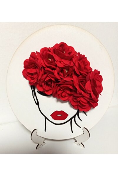 Pasiunea Florilor BLANK MDF HEADBOARD WITH RED FLOWERS