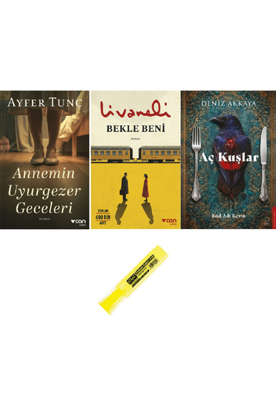 Can Yayınları Annemin Uyurgezer Geceleri + Bekle Beni + Aç Kuşlar KALEM HD SET